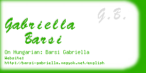 gabriella barsi business card